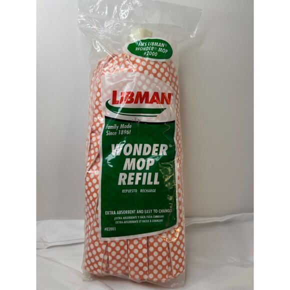 Libman Wonder Mop Refill #02001 (Fits Libman Wonder Mop #2000) - Picture 2 of 5